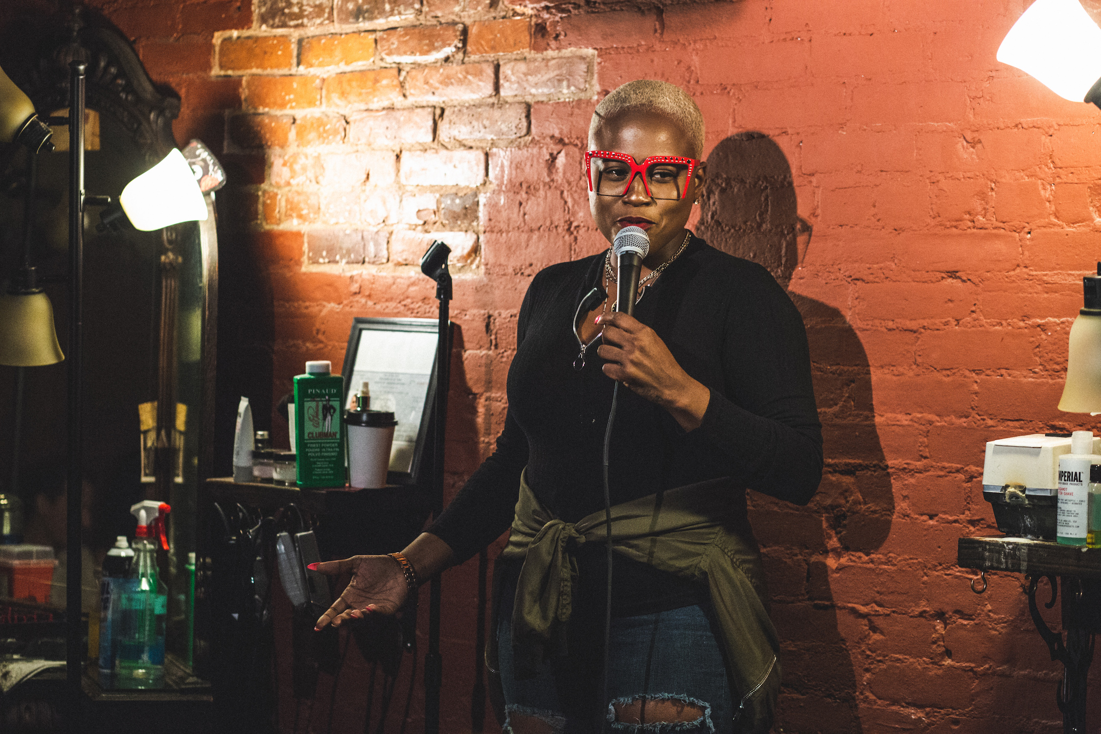 Live comedy at the Barbershop