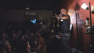 Ardie Fuqua performing at Live at the Barbershop