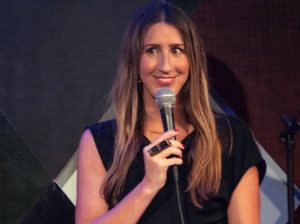 Ashley Hesseltine performing at Live at the Barbershop