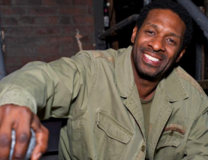 Greer Barnes performing at Live at the Barbershop